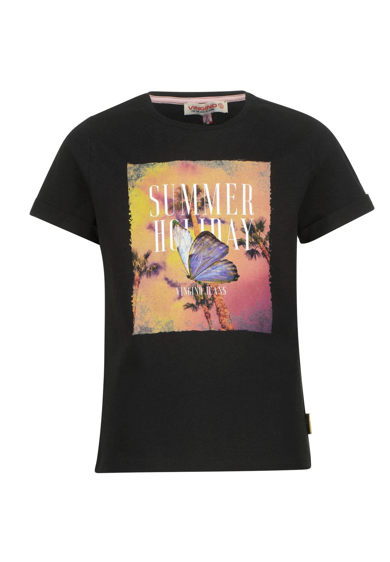 Vingino Hiema - T-Shirt Print - Deep Black 1 Vingino Hiema - T-Shirt Print - Deep Black