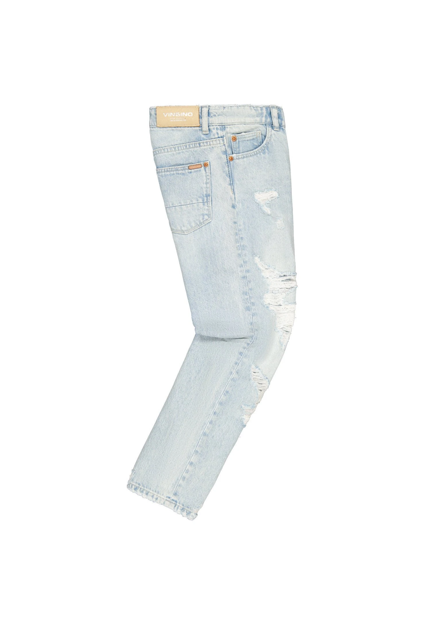 Vingino Chiara Damage - Relaxed Fit Jeans - Light Bleach 6 Vingino Chiara Damage - Relaxed Fit Jeans - Light Bleach - Afbeelding 6