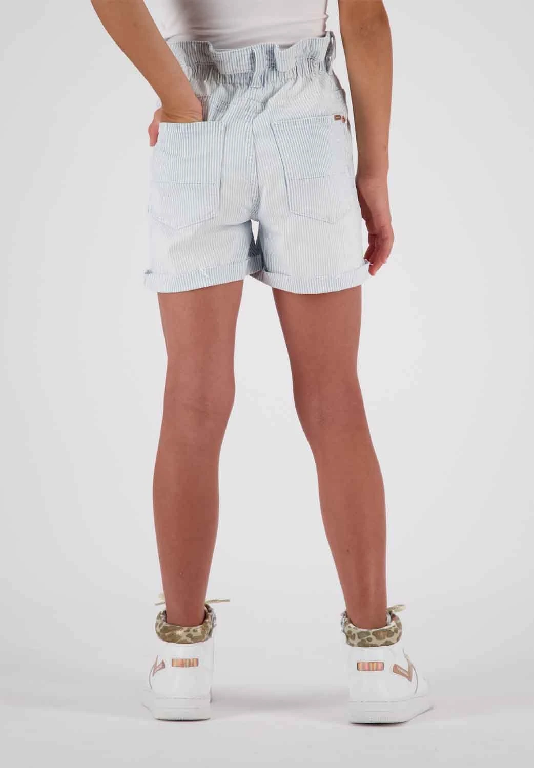 Vingino Demy - Jeansshort - Striped Denim 2 Vingino Demy - Jeansshort - Striped Denim - Afbeelding 2