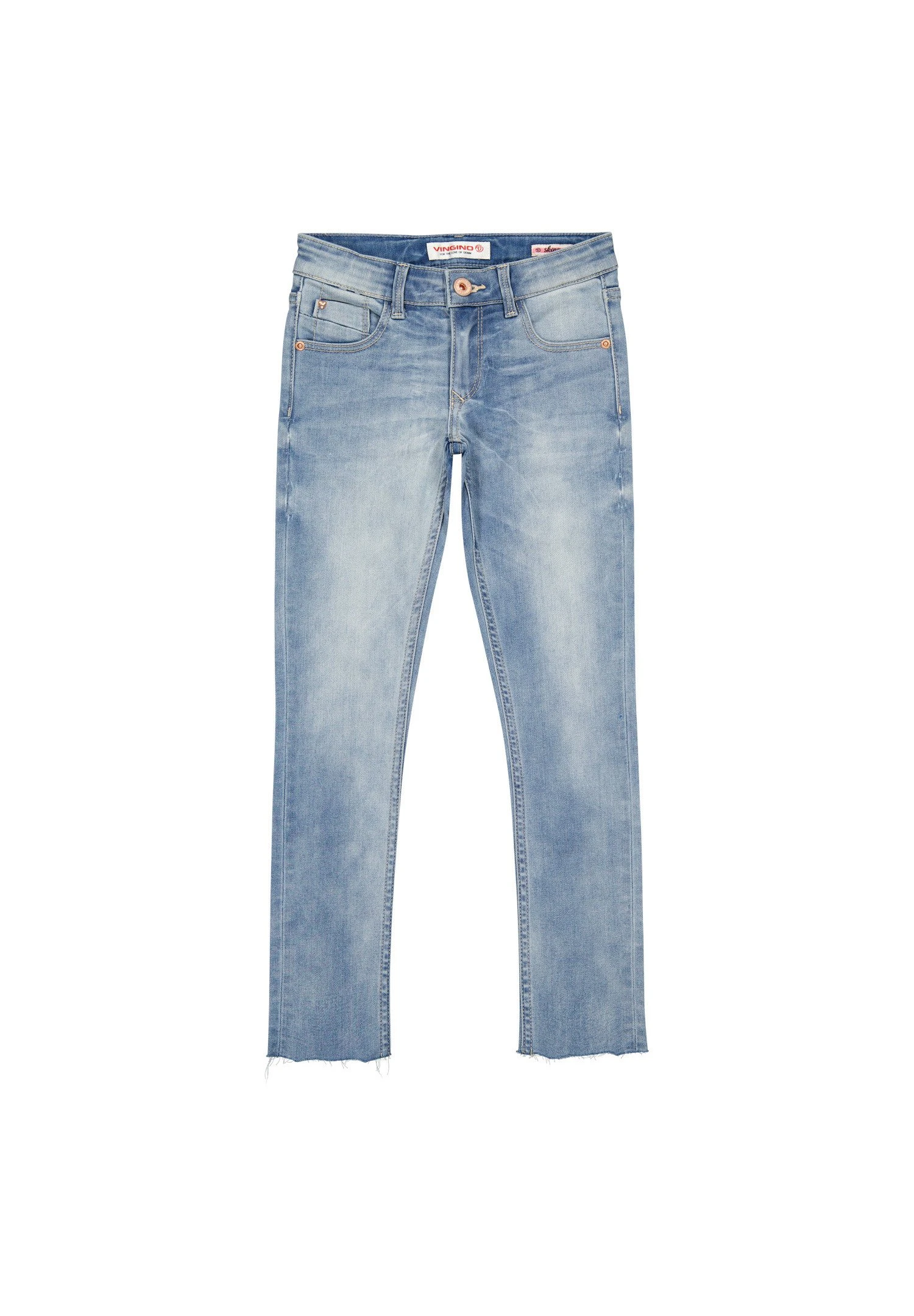 Vingino Amia- Slim Fit Jeans - Mid Blue Wash 4 Vingino Amia- Slim Fit Jeans - Mid Blue Wash - Afbeelding 4