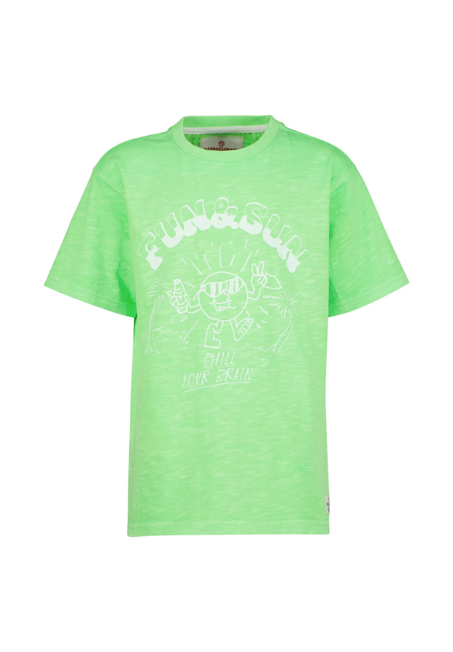 Vingino Hartoon - T-Shirt Print - Soft Neon Lime 1 Vingino Hartoon - T-Shirt Print - Soft Neon Lime