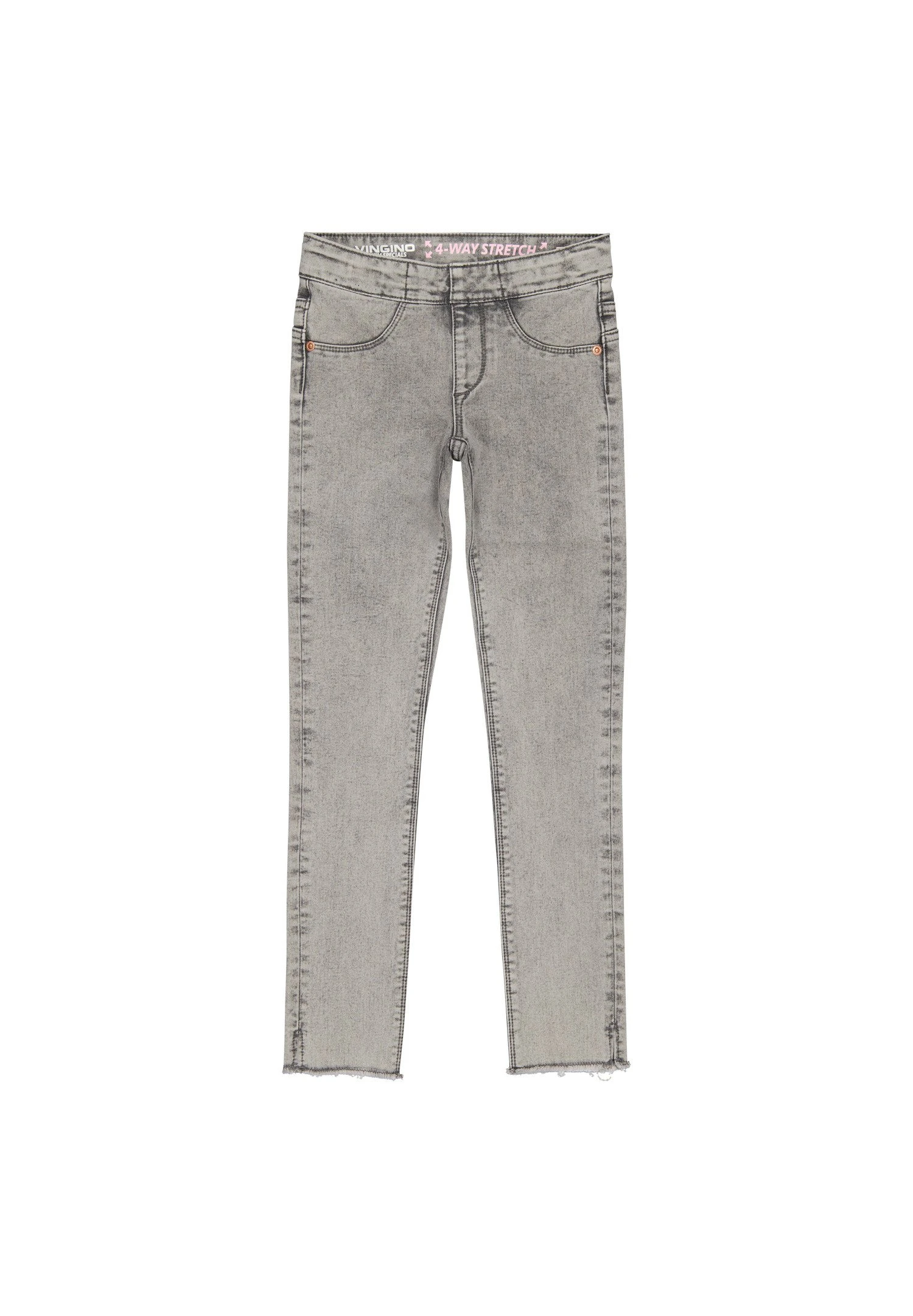 Vingino Tregging Bibine Cropped - Jeans Skinny Fit - Light Grey 4 Vingino Tregging Bibine Cropped - Jeans Skinny Fit - Light Grey - Afbeelding 4