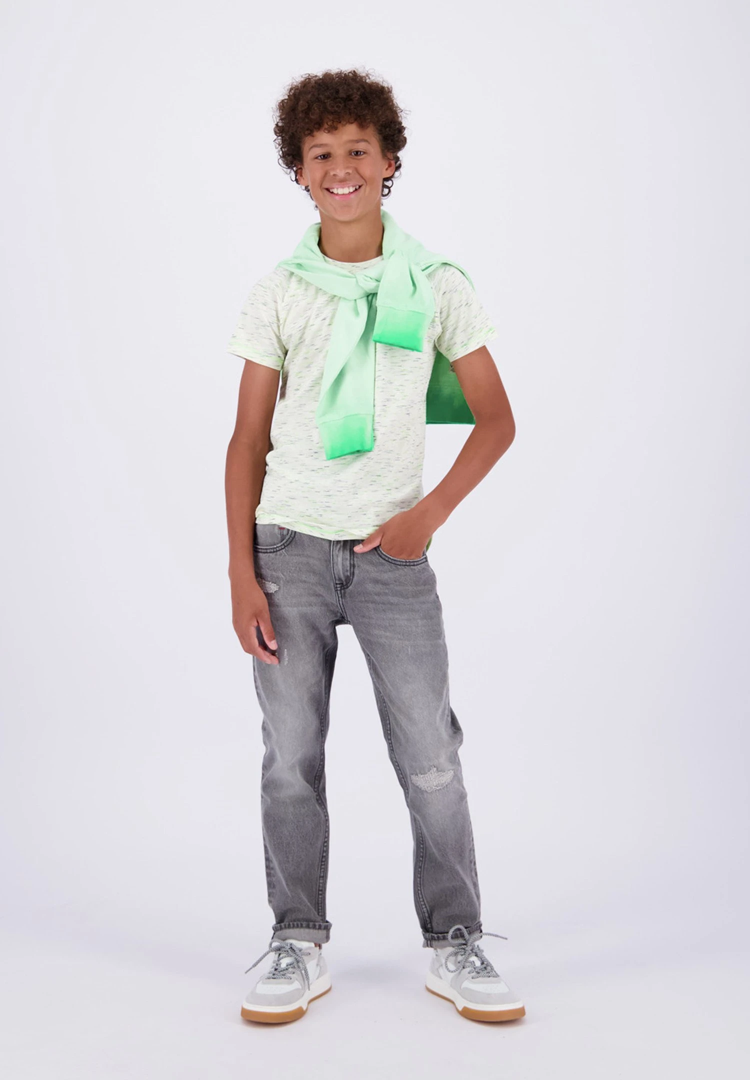 Vingino Nast - Sweater - Soft Neon Green 2 Vingino Nast - Sweater - Soft Neon Green - Afbeelding 2