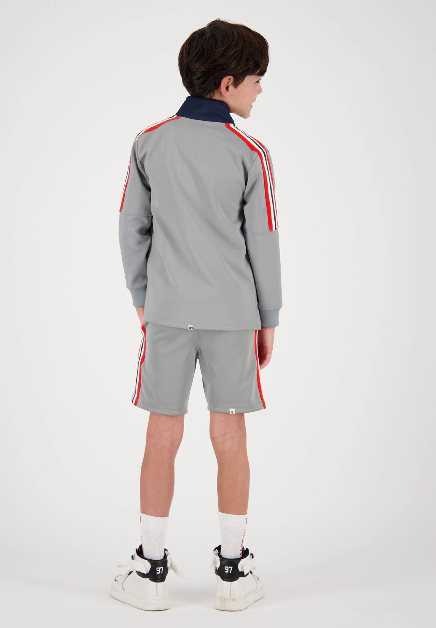 Vingino MessiTrelew - Sweater Met Rits - Fog Grey 2 Vingino MessiTrelew - Sweater Met Rits - Fog Grey - Afbeelding 2