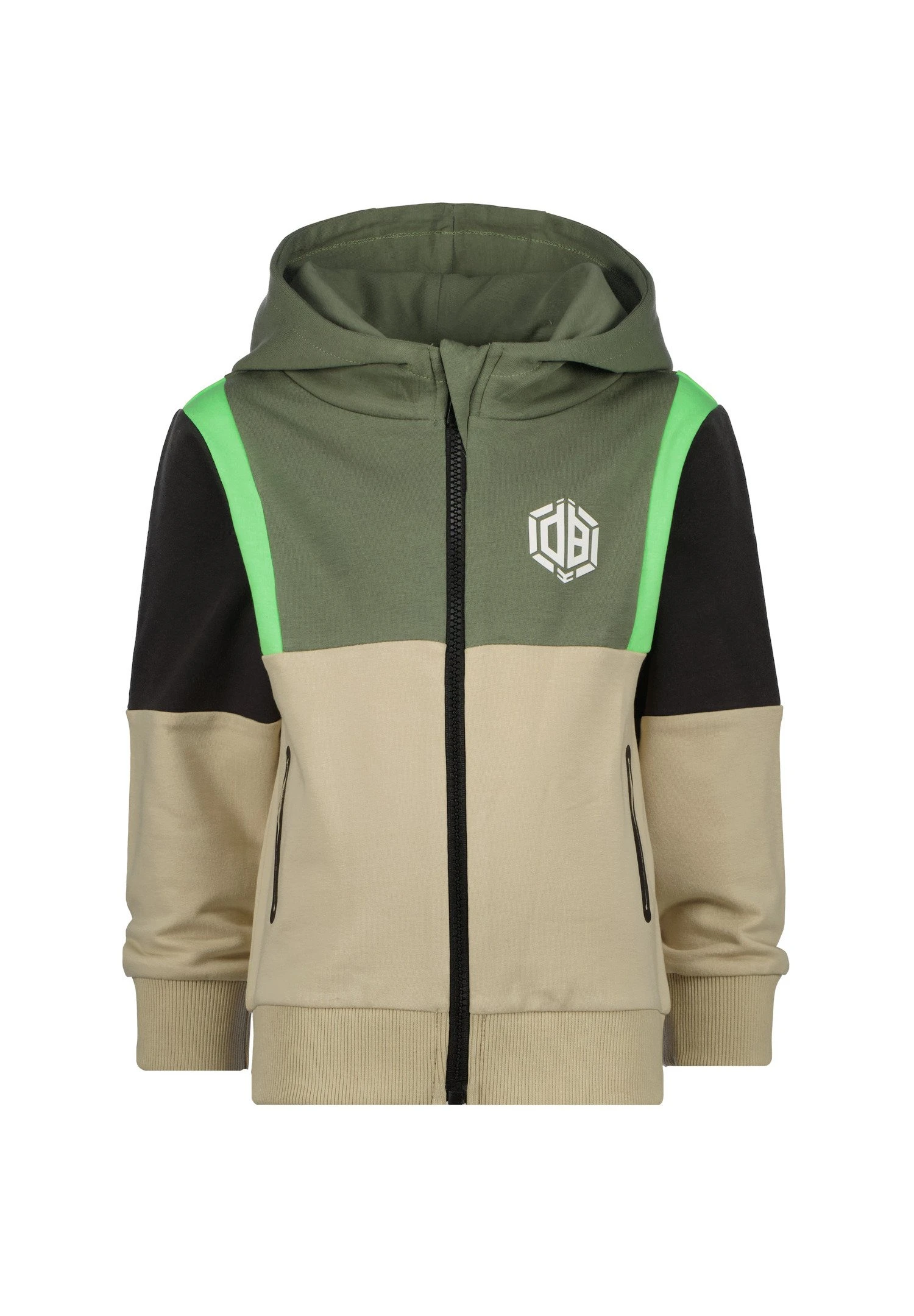 Vingino Onshi - Sweater Met Rits - Desert Sand 1 Vingino Onshi - Sweater Met Rits - Desert Sand