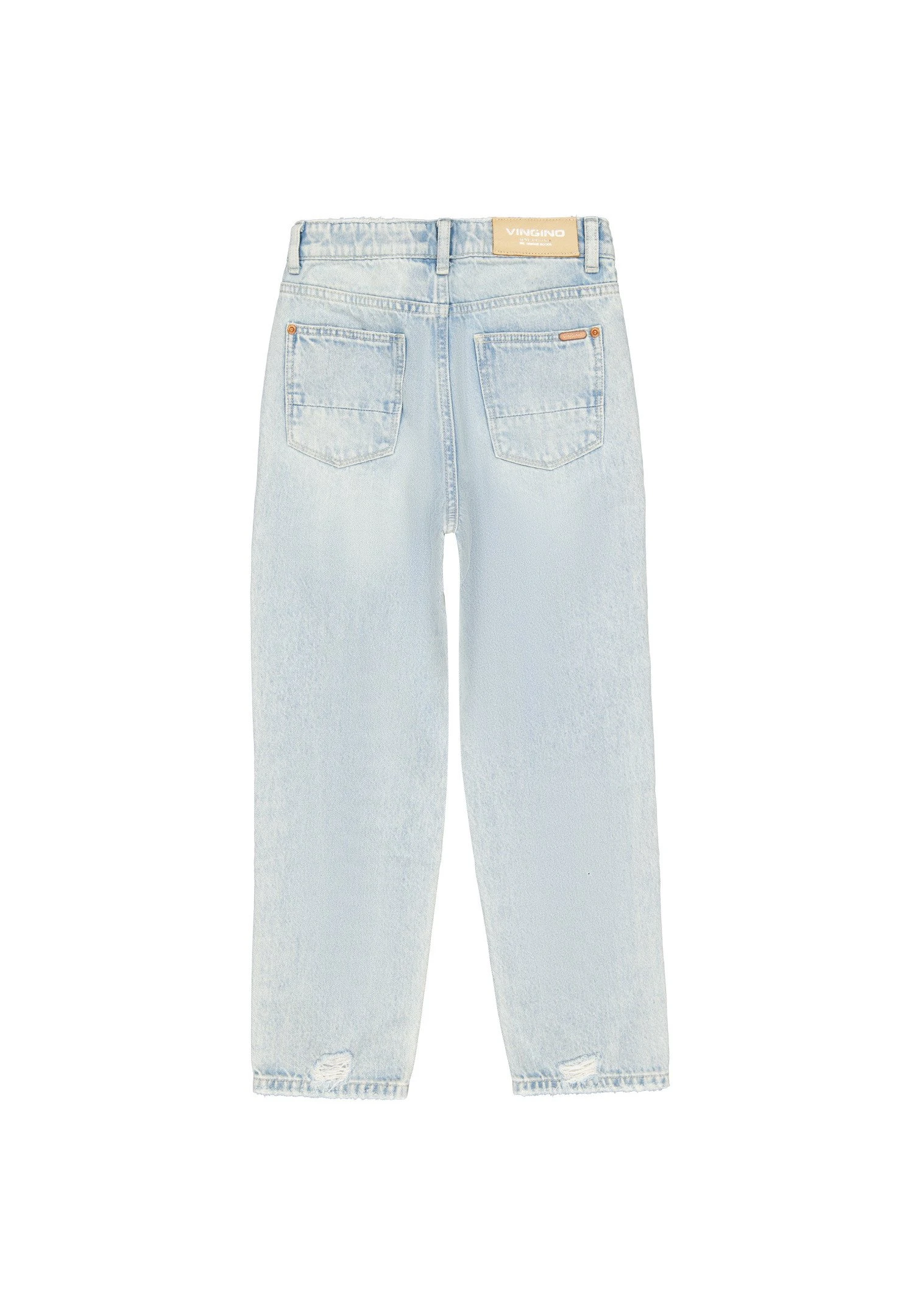 Vingino Chiara Damage - Relaxed Fit Jeans - Light Bleach 5 Vingino Chiara Damage - Relaxed Fit Jeans - Light Bleach - Afbeelding 5