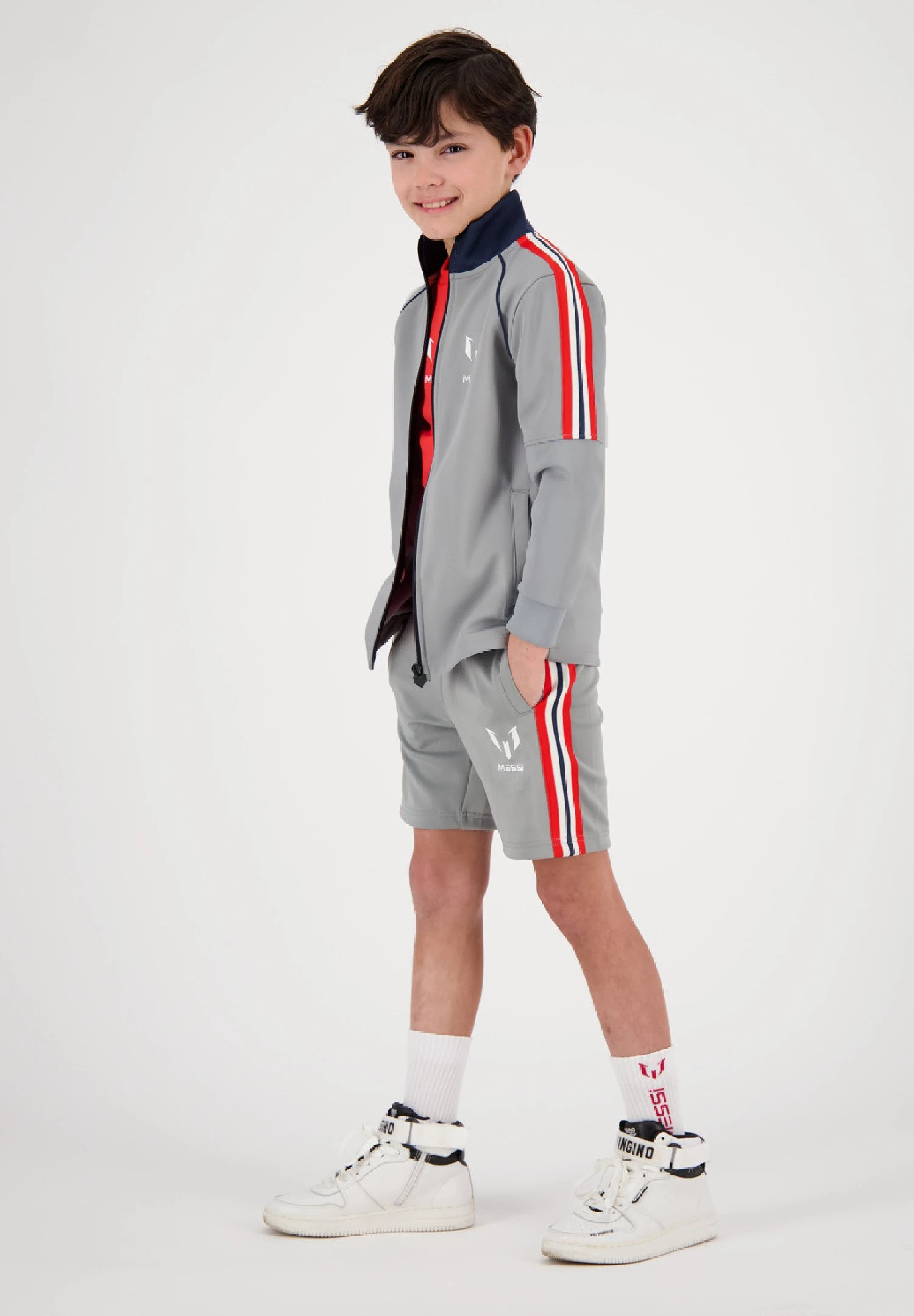 Vingino MessiTrelew - Sweater Met Rits - Fog Grey 1 Vingino MessiTrelew - Sweater Met Rits - Fog Grey