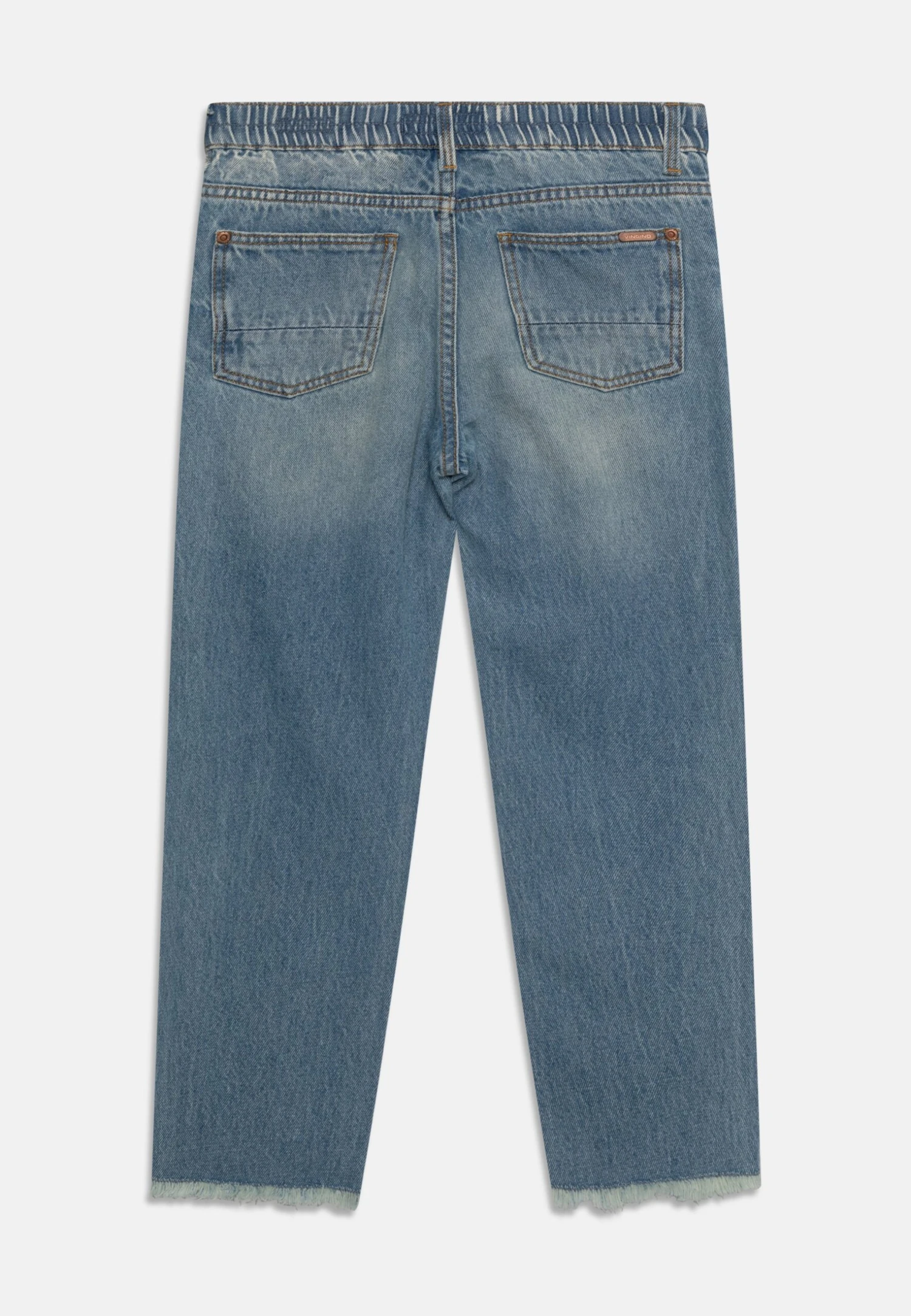 Vingino Chiara Waistband - Relaxed Fit Jeans - Tinted Mid Blue 2 Vingino Chiara Waistband - Relaxed Fit Jeans - Tinted Mid Blue - Afbeelding 2