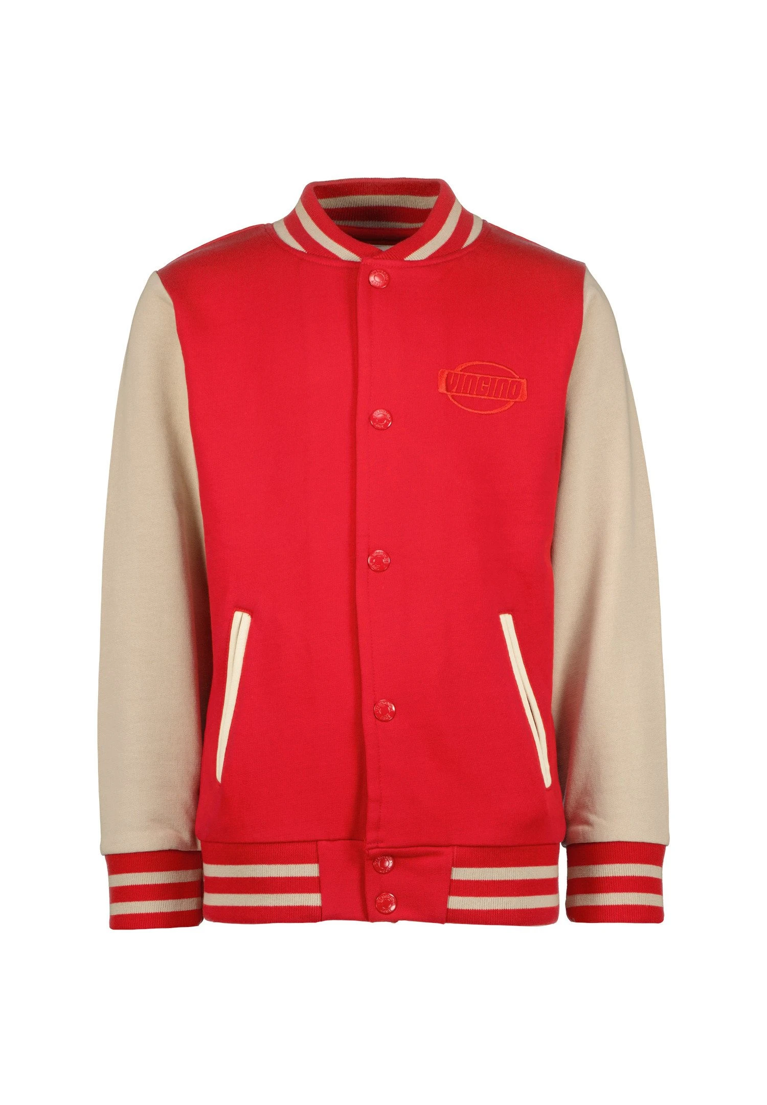 Vingino Osall - Sweater Met Rits - Blaze Red 1 Vingino Osall - Sweater Met Rits - Blaze Red