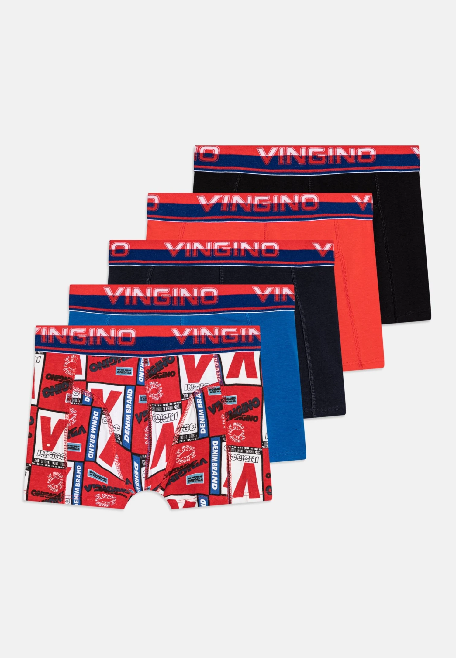 Vingino Athletics Team 5 Pack - Onderbroeken - Flame Red 1 Vingino Athletics Team 5 Pack - Onderbroeken - Flame Red