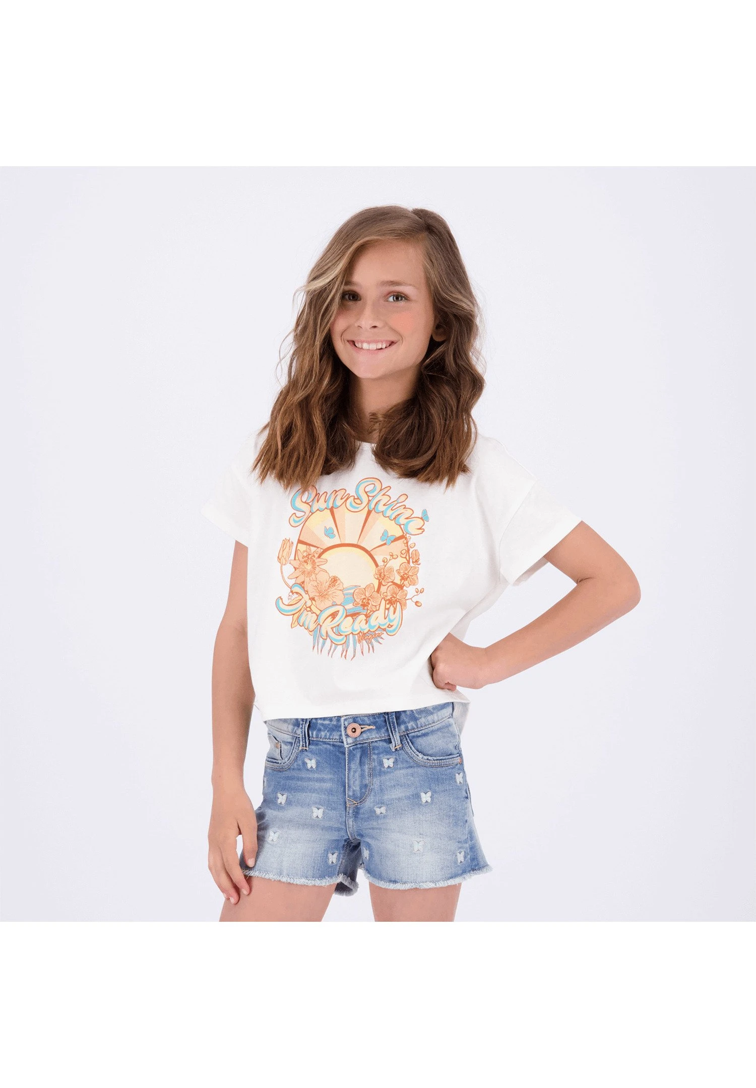 Vingino Hilla - T-Shirt Print - Pearl White 2 Vingino Hilla - T-Shirt Print - Pearl White - Afbeelding 2