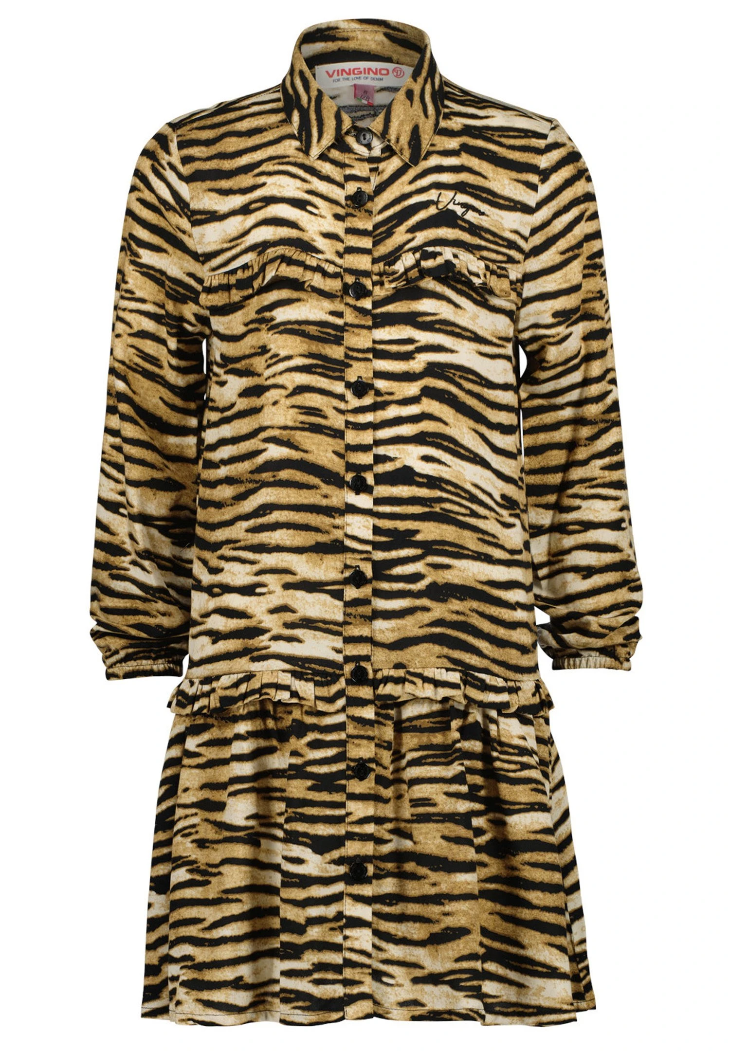 Vingino Cocktailjurk - Mud Sand 3 Vingino Cocktailjurk - Mud Sand - Afbeelding 3