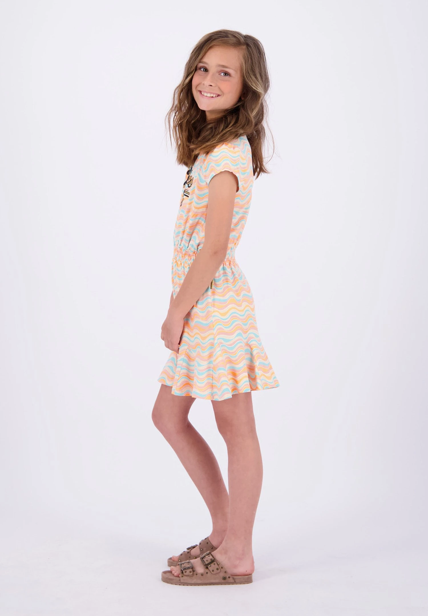 Vingino Parlize - Jurk - Aqua Blue 1 Vingino Parlize - Jurk - Aqua Blue