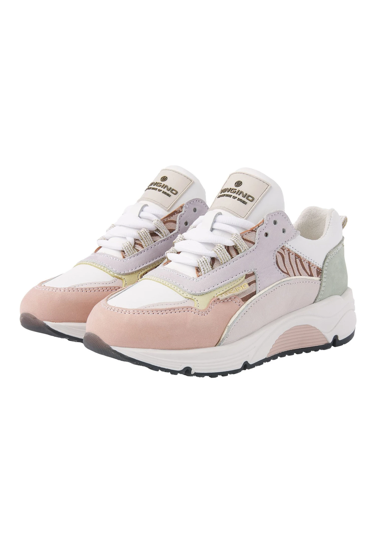 Vingino Audrey Vg47-6000-01 - Sneakers Laag - White Multi Coloured 2 Vingino Audrey Vg47-6000-01 - Sneakers Laag - White Multi Coloured - Afbeelding 2