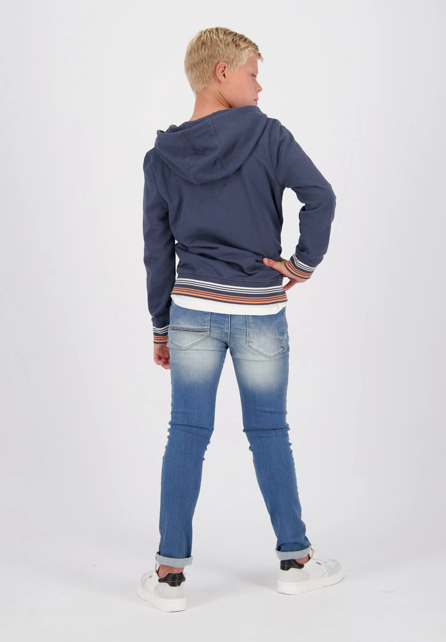 Vingino Amos- Slim Fit Jeans - Blue Vintage 2 Vingino Amos- Slim Fit Jeans - Blue Vintage - Afbeelding 2
