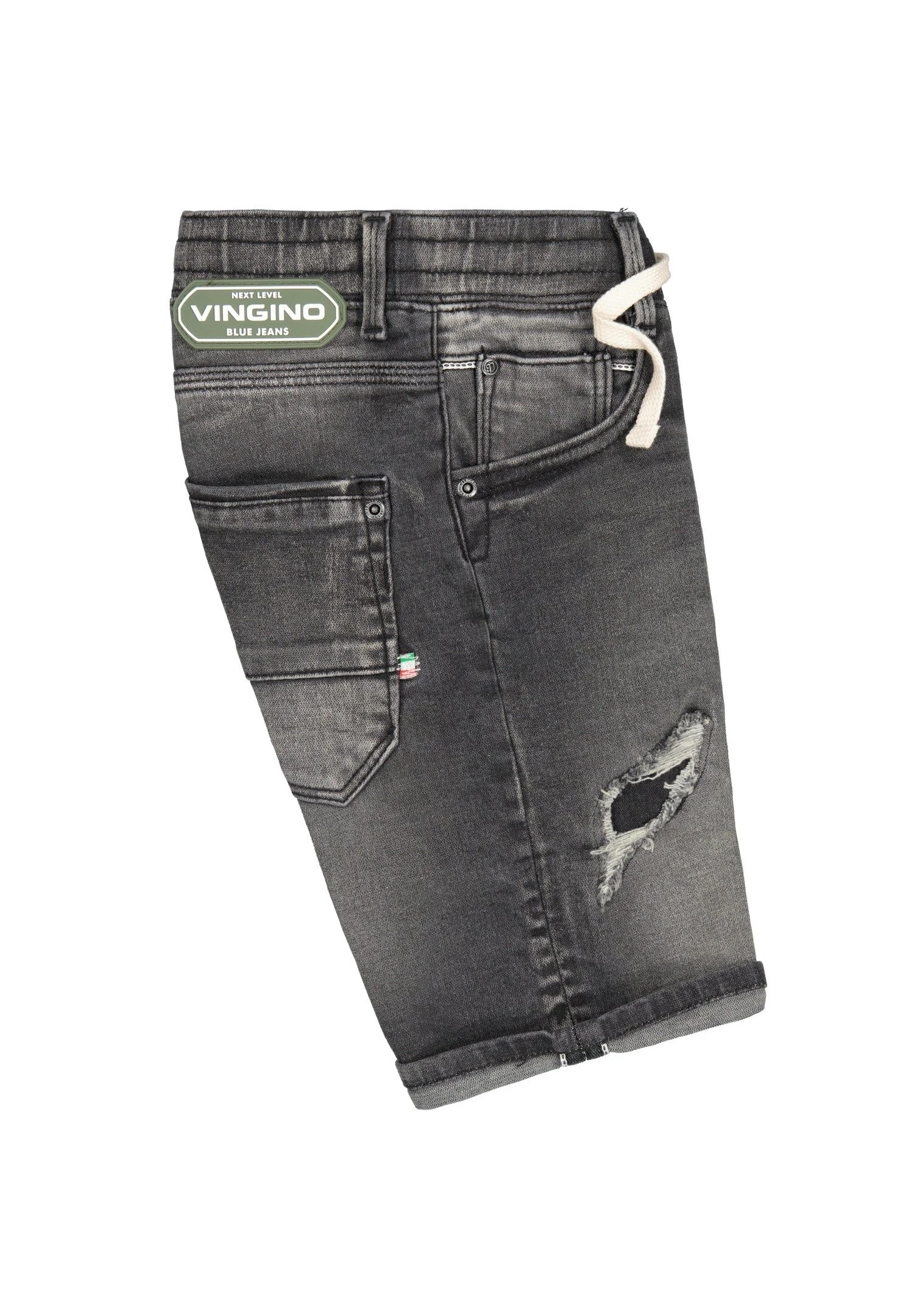 Vingino Cecario - Jeansshort - Black Vintage 6 Vingino Cecario - Jeansshort - Black Vintage - Afbeelding 6