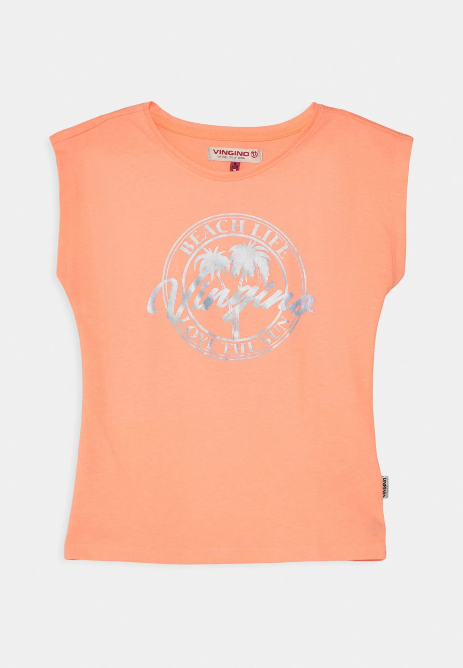 Vingino Hilsa - T-Shirt Print - Soft Neon Peach 1 Vingino Hilsa - T-Shirt Print - Soft Neon Peach