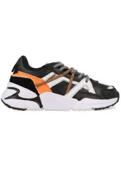 Vingino Zanetti - Sneakers Laag - Black White Orange -Vingino d58ab0aeb21f464e8770f04e95facfd2