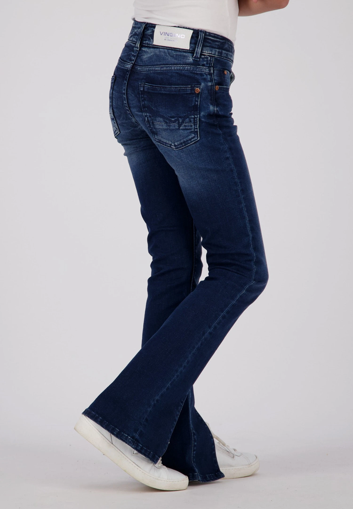 Vingino Britte Split - Bootcut Jeans - Dark Vintage 3 Vingino Britte Split - Bootcut Jeans - Dark Vintage - Afbeelding 3