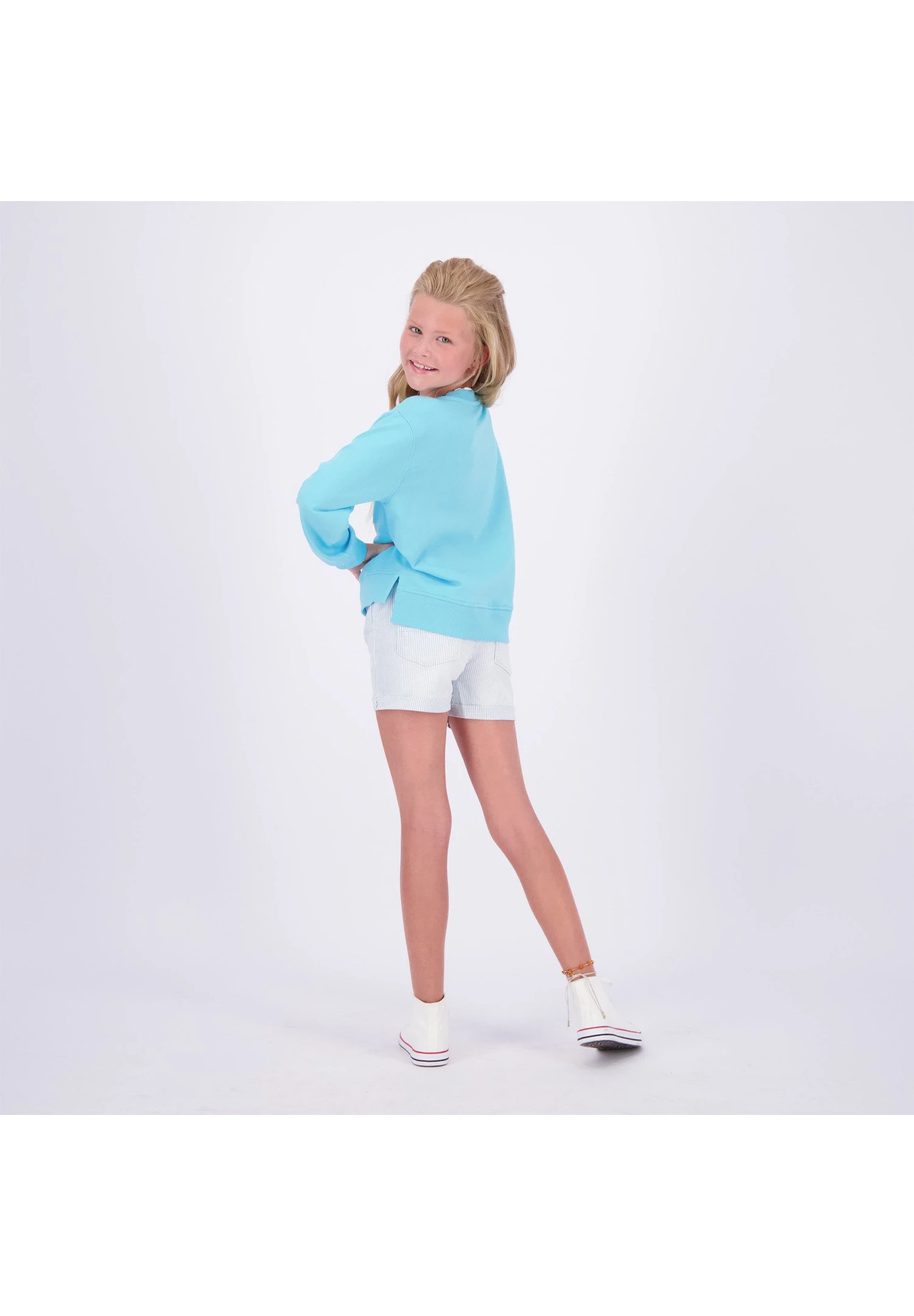 Vingino Noor - Sweater - Aqua Blue 3 Vingino Noor - Sweater - Aqua Blue - Afbeelding 3
