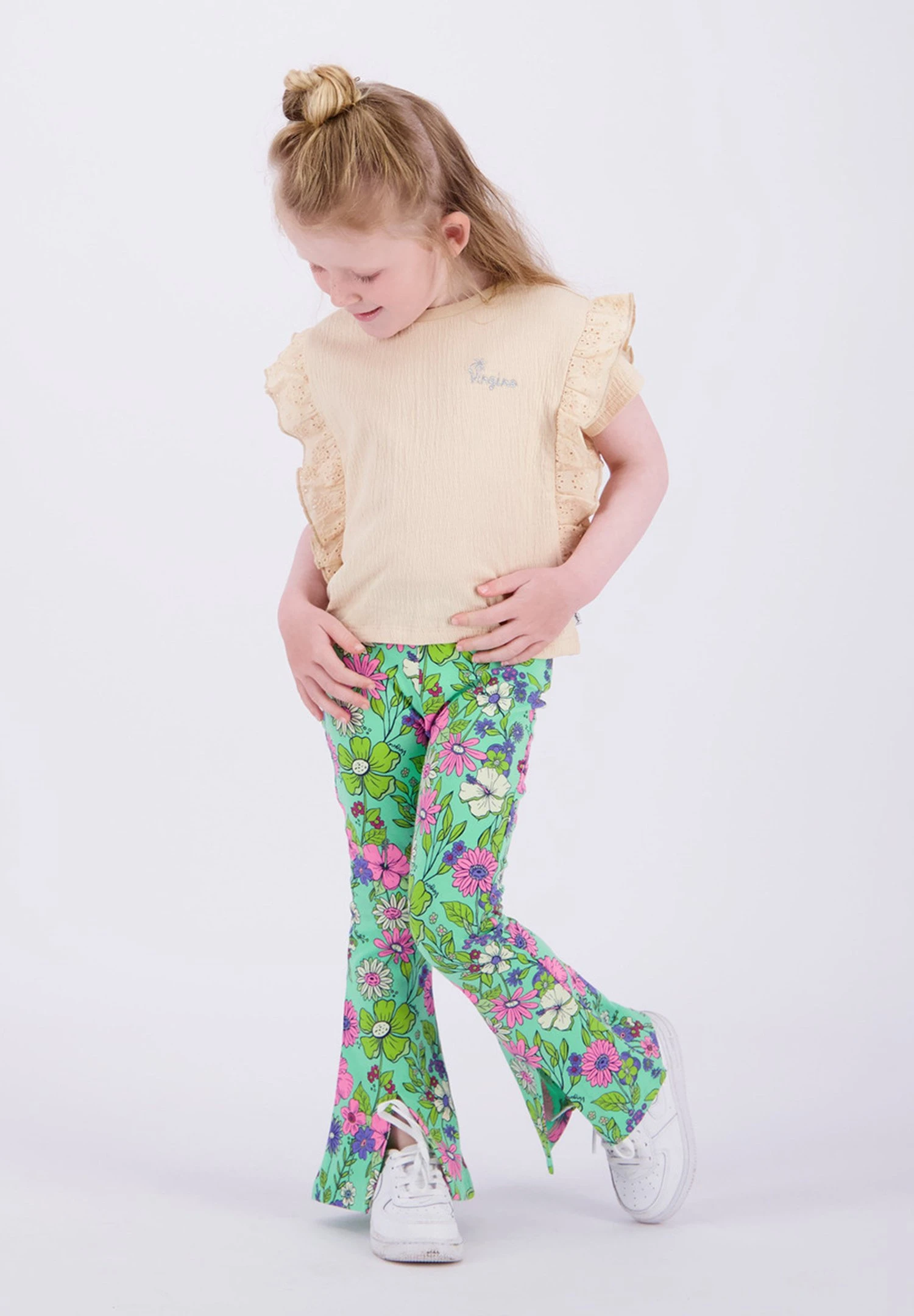 Vingino Hilka - T-Shirt Print - Bleached Sand 1 Vingino Hilka - T-Shirt Print - Bleached Sand