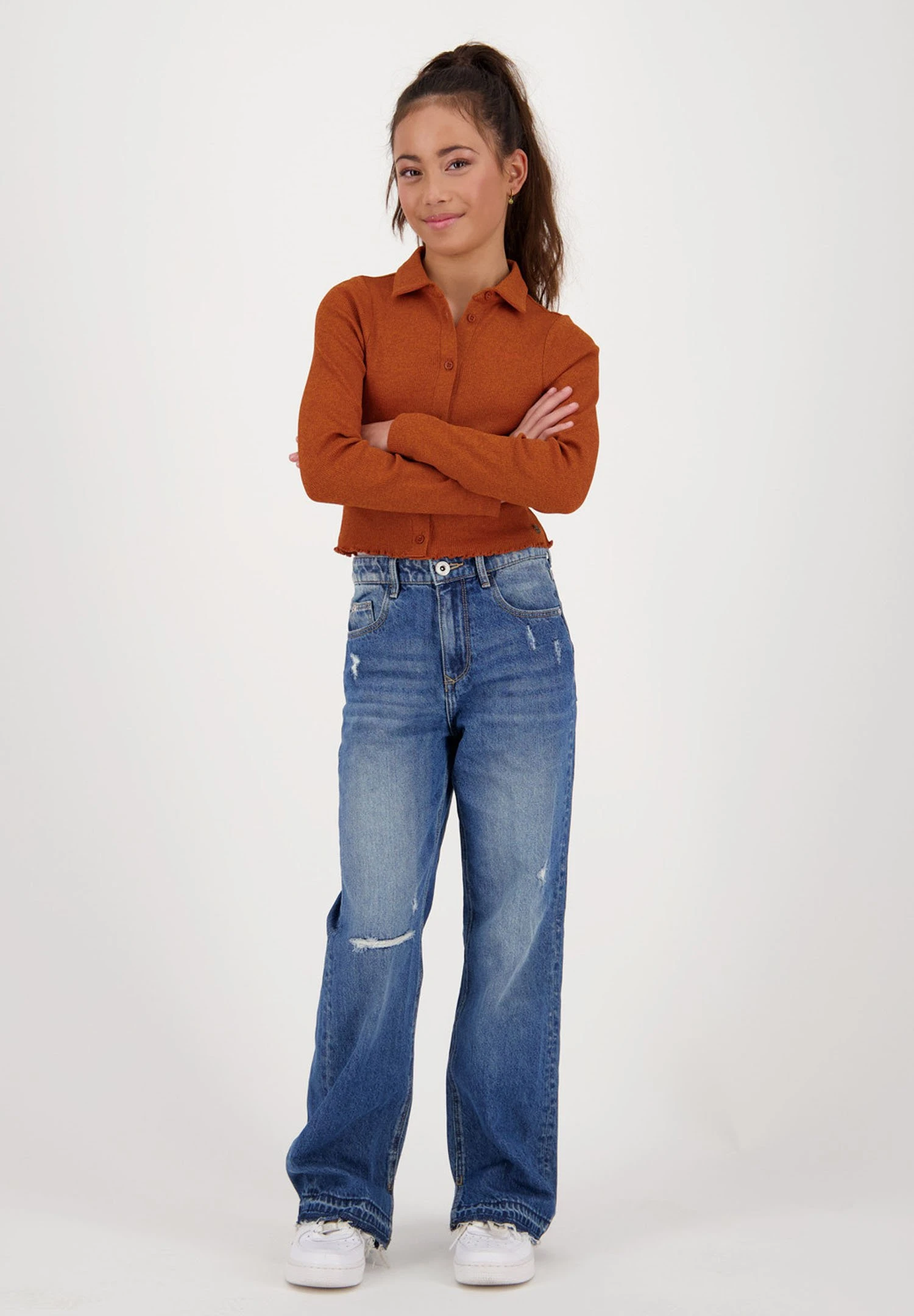 Vingino Jesmine- Overhemdblouse - Toffee Brown 2 Vingino Jesmine- Overhemdblouse - Toffee Brown - Afbeelding 2