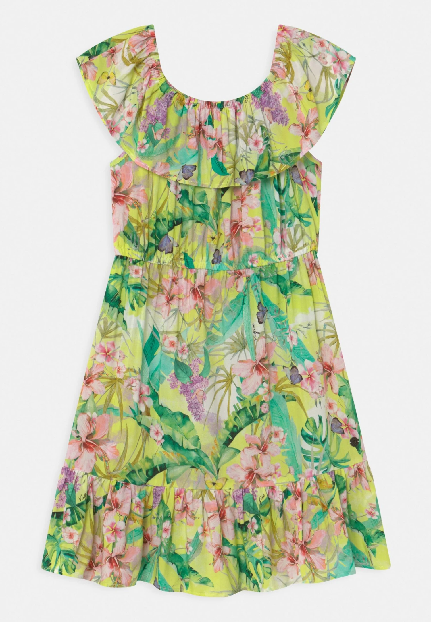 Vingino Pally - Jurk - New Neon Yellow 2 Vingino Pally - Jurk - New Neon Yellow - Afbeelding 2