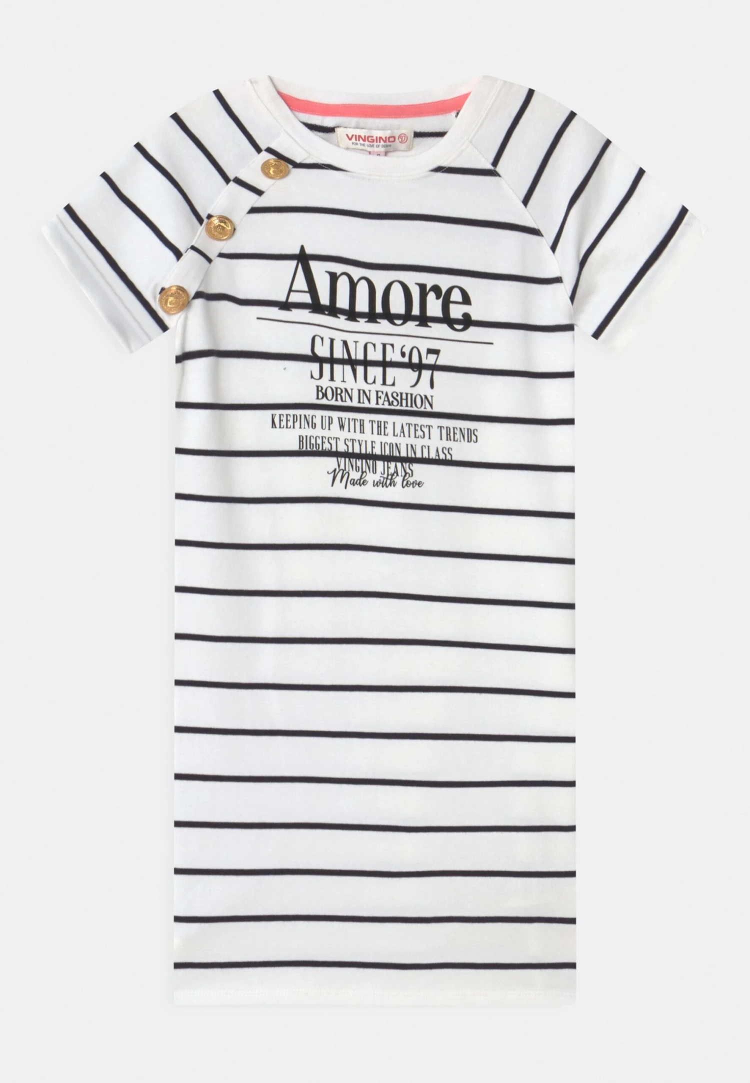 Vingino Pirza - Jerseyjurk - Real White 1 Vingino Pirza - Jerseyjurk - Real White