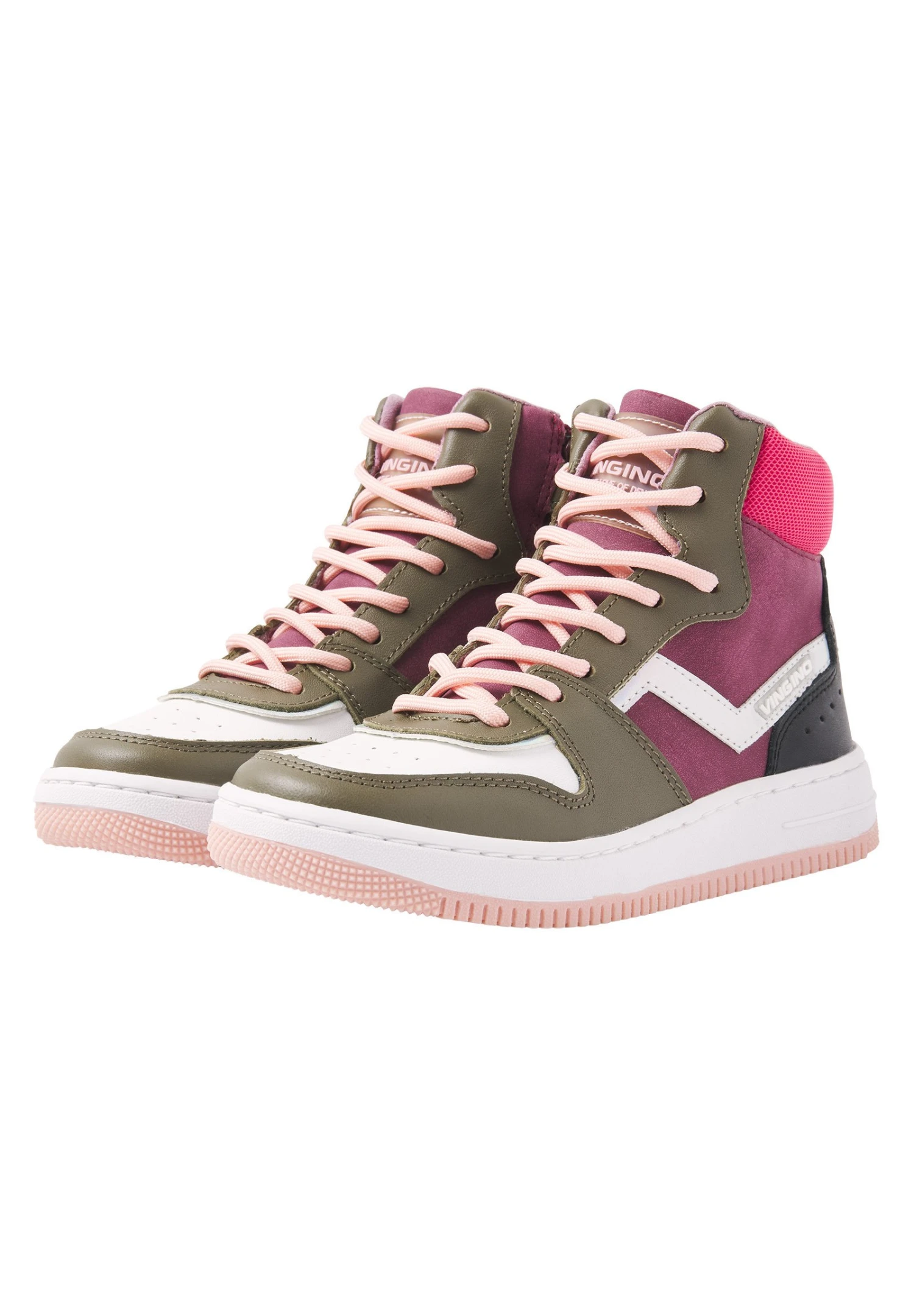Vingino Vg46-1030-04 Roze-28 - Sneakers Hoog - Pink 2 Vingino Vg46-1030-04 Roze-28 - Sneakers Hoog - Pink - Afbeelding 2