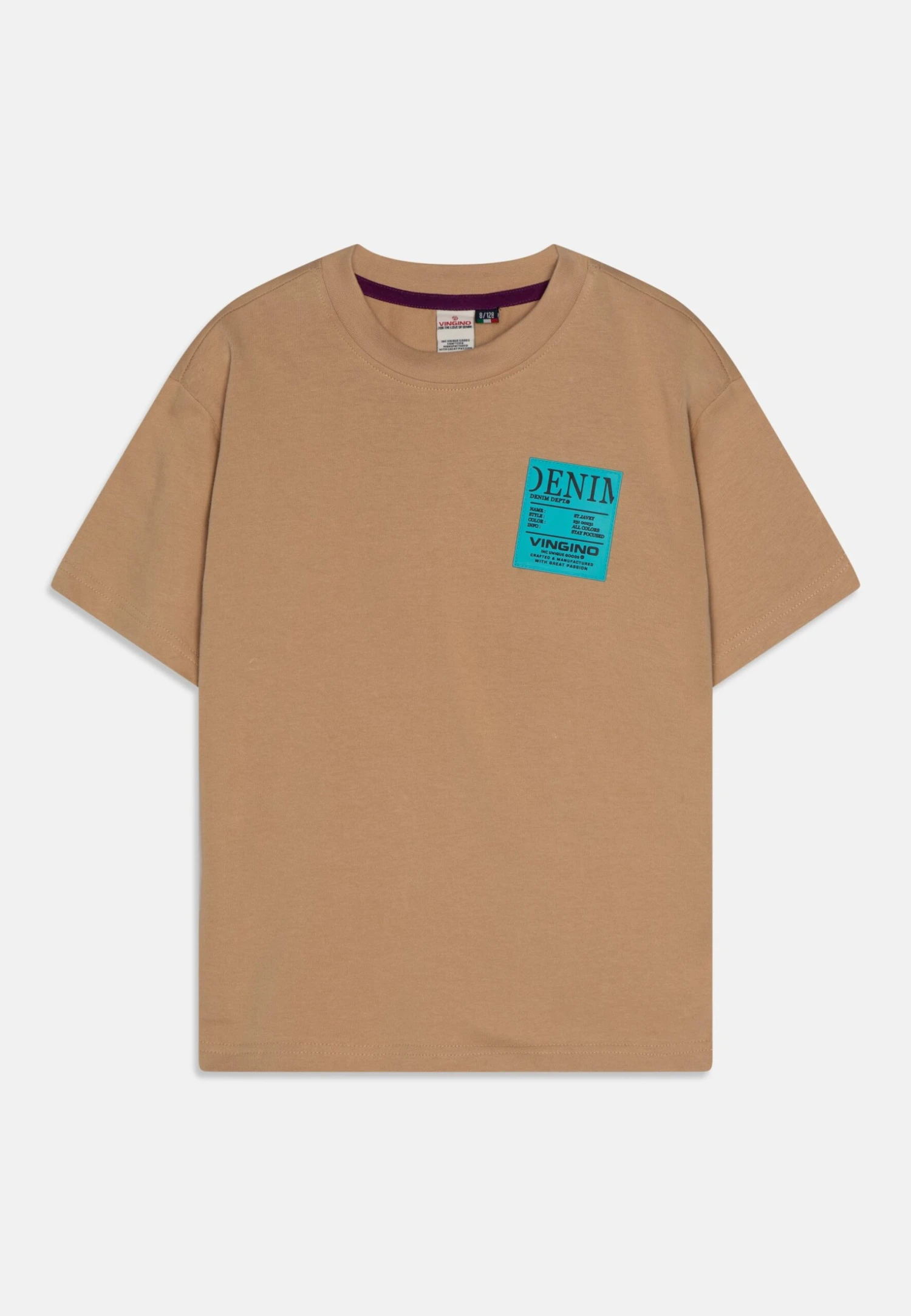 Vingino Javey Oversized Fit - T-Shirt Print - Spruce Sand 1 Vingino Javey Oversized Fit - T-Shirt Print - Spruce Sand