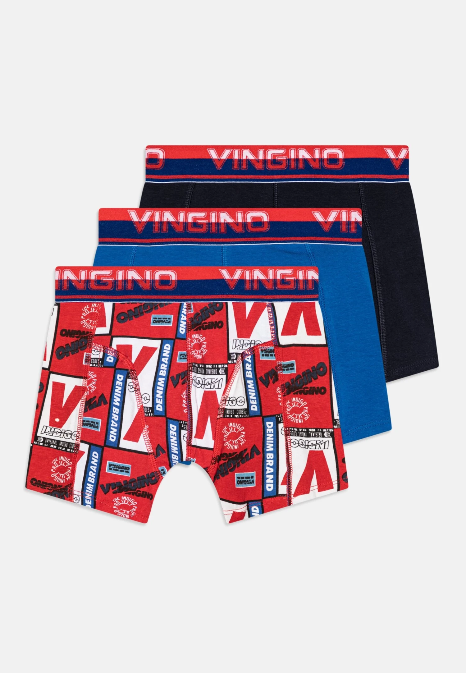 Vingino Athletics 3 Pack - Onderbroeken - Midnight Blue 1 Vingino Athletics 3 Pack - Onderbroeken - Midnight Blue