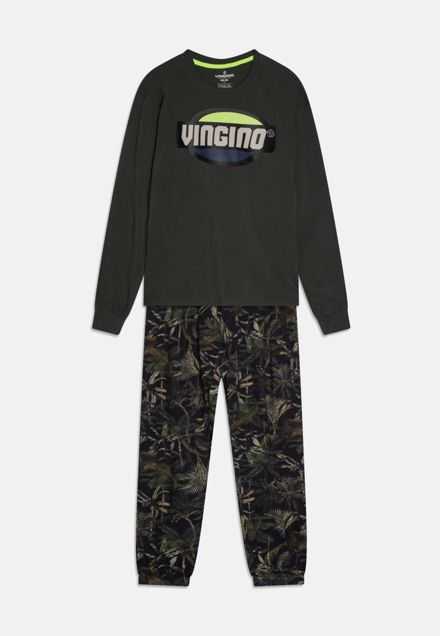 Vingino Wayler Boxy Fit - Pyjama - Urban Green 1 Vingino Wayler Boxy Fit - Pyjama - Urban Green