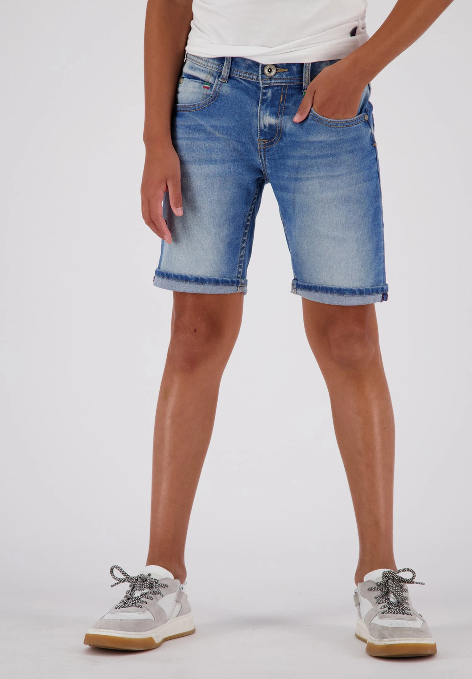 Vingino Charlie - Jeansshort - Mid Blue Wash 1 Vingino Charlie - Jeansshort - Mid Blue Wash